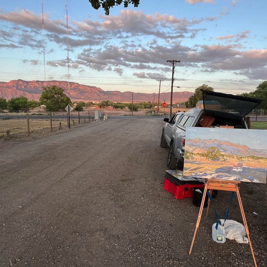Peter Malarkey Plein Air Setup