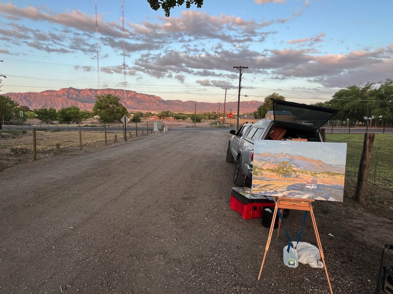 Peter Malarkey Plein Air Setup