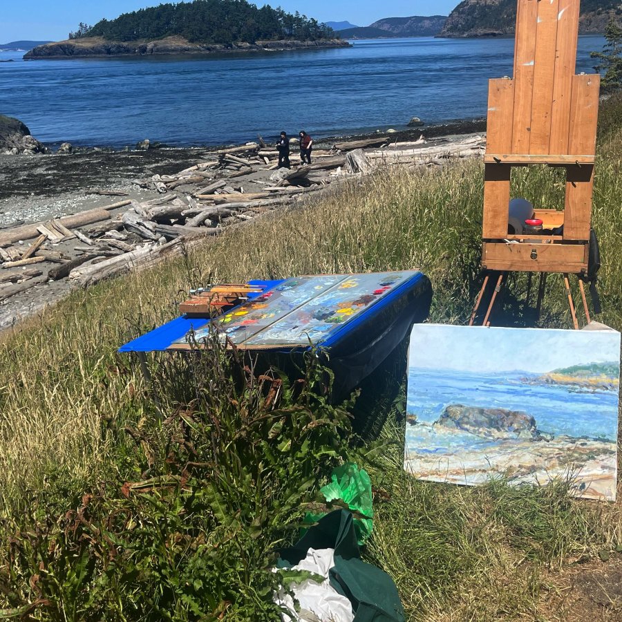 Peter Malarkey Plein Air Setup